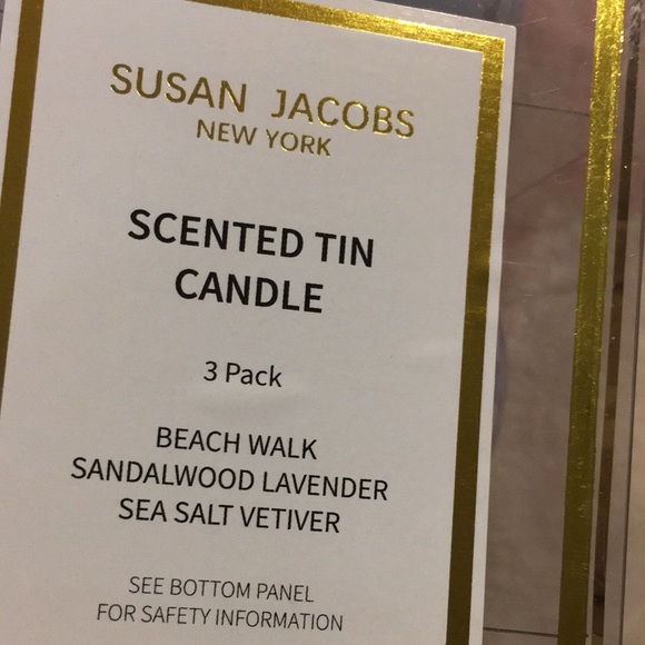 Susan Jacobs New York Scented Candle Floral Tins Trio NWT 3x3oz - Picture 13 of 16